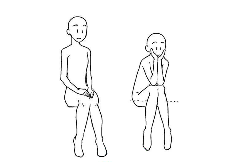 坐在椅子上時(shí)，膝蓋并攏.jpg